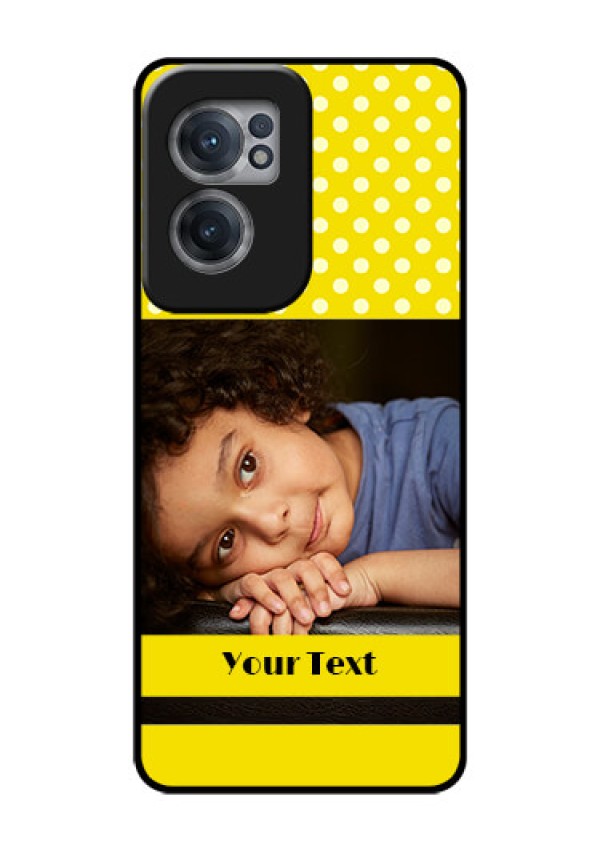 OnePlus Nord CE 2 5G Custom Glass Phone Case - Bright Yellow Case Design