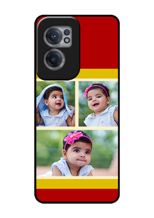 OnePlus Nord CE 2 5G Custom Glass Mobile Case - Multiple Pic Upload Design