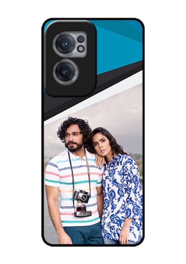 OnePlus Nord CE 2 5G Photo Printing on Glass Case - Simple Pattern Photo Upload Design