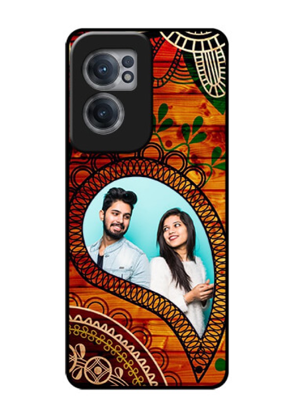 OnePlus Nord CE 2 5G Personalized Glass Phone Case - Abstract Colorful Design