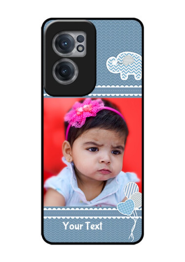 OnePlus Nord CE 2 5G Photo Printing on Glass Case - with Kids Pattern Design