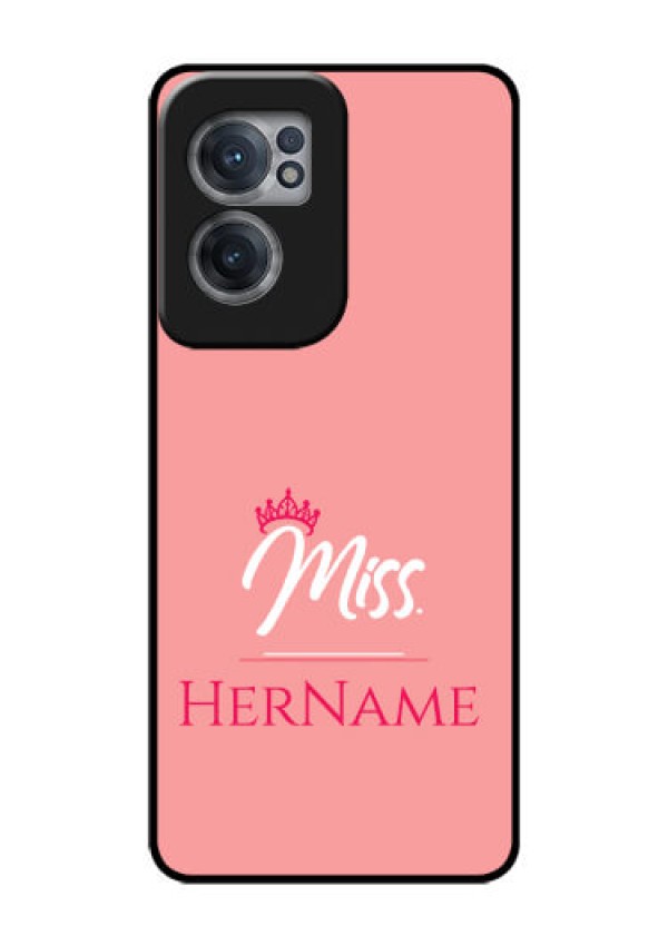OnePlus Nord CE 2 5G Custom Glass Phone Case Mrs with Name