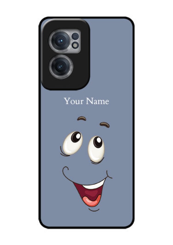 OnePlus Nord CE 2 5G Photo Printing on Glass Case - Laughing Cartoon Face Design