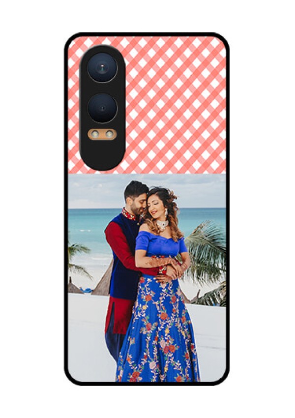 OnePlus Nord Ce 4 Lite 5G Custom Glass Phone CasePink Pattern Design