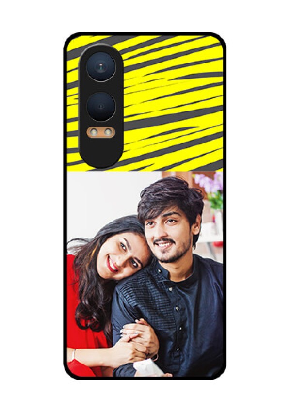 OnePlus Nord Ce 4 Lite 5G Custom Glass Phone CaseYellow Abstract Design