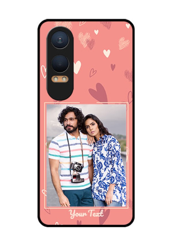OnePlus Nord Ce 4 Lite 5G Custom Glass Phone CaseLove Doodle Art Design