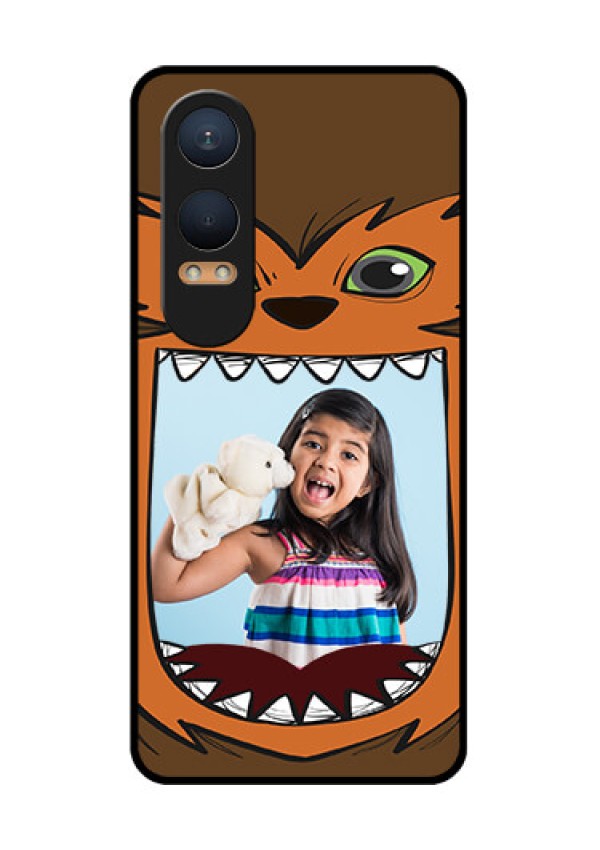 OnePlus Nord Ce 4 Lite 5G Custom Glass Phone CaseOwl Monster Back Case Design