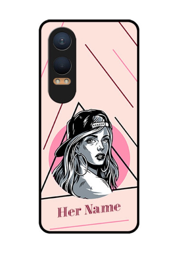 OnePlus Nord Ce 4 Lite 5G Custom Glass Phone CaseRockstar Girl Design