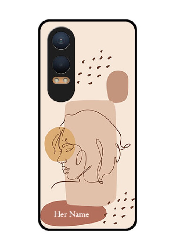 OnePlus Nord Ce 4 Lite 5G Custom Glass Phone CaseCalm Woman Line Art Design