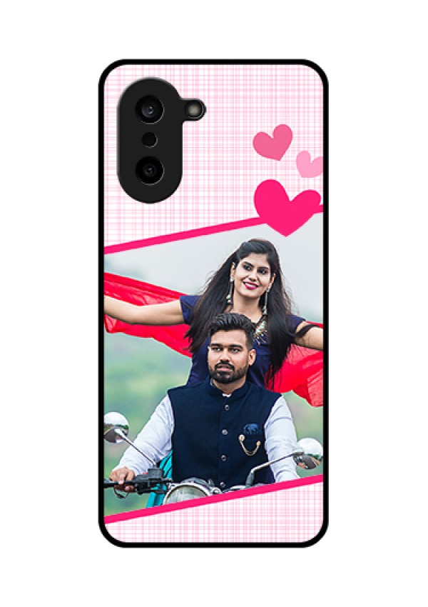 OnePlus Nord CE 5 5G Custom Glass Phone Case - Love Shape Heart Design