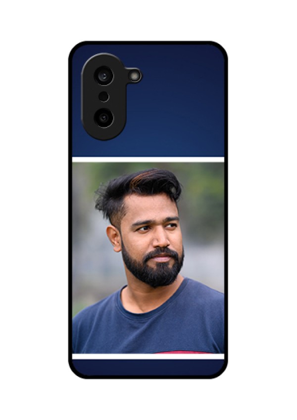 OnePlus Nord CE 5 5G Custom Glass Phone Case - Simple Royal Blue Design