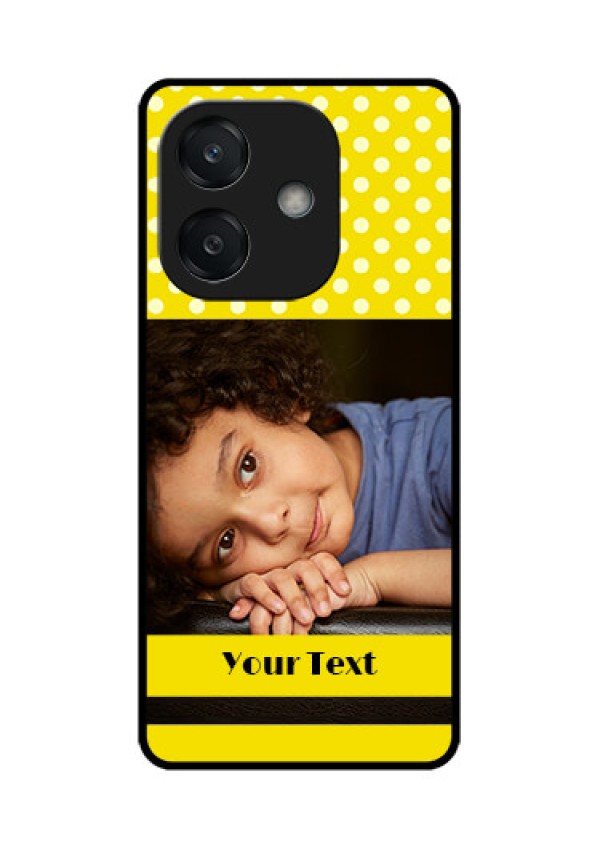 Oppo A3 5G Custom Glass Phone CaseBright Yellow Case Design