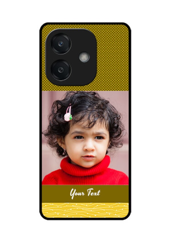 Oppo A3 5G Custom Glass Phone CaseSimple Green Color Design