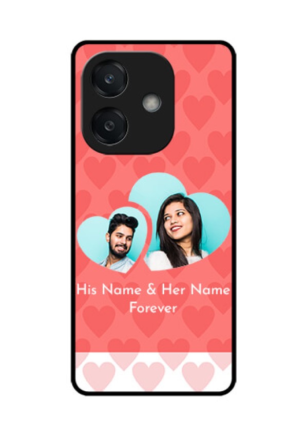 Oppo A3 5G Custom Glass Phone CaseCouple Pic Upload Design