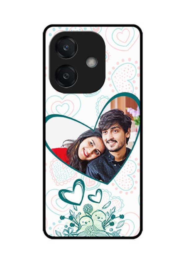 Oppo A3 5G Custom Glass Phone CasePremium Couple Design