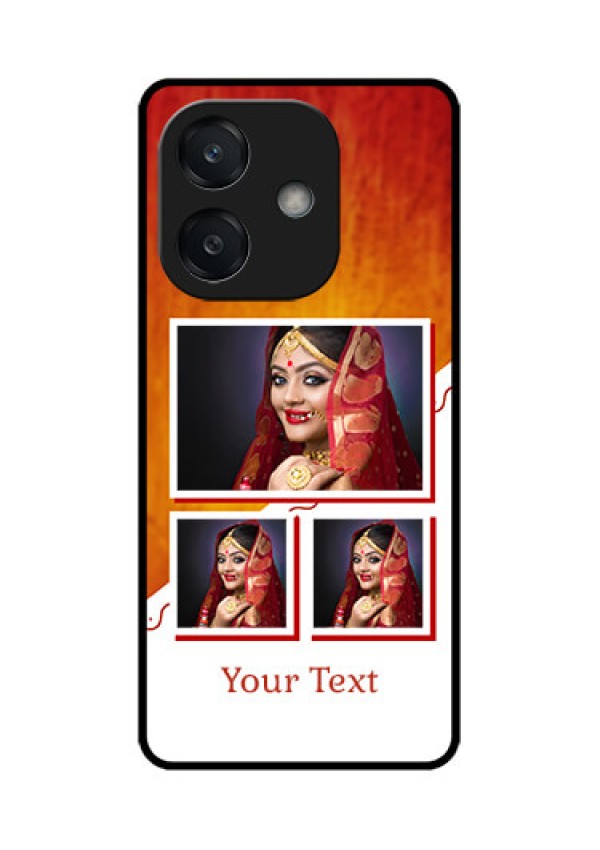 Oppo A3 5G Custom Glass Phone CaseWedding Memories Design