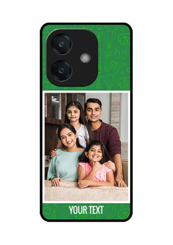 Oppo A3 5G Custom Glass Phone CasePicture Upload Design