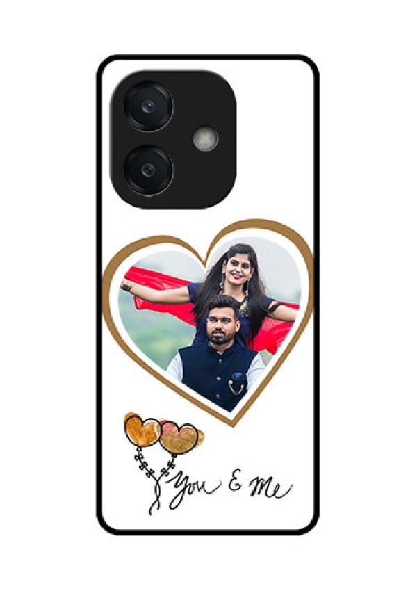Oppo A3 5G Custom Glass Phone CaseYou and Me Design