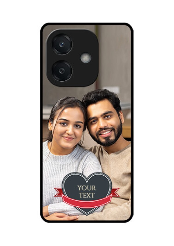 Oppo A3 5G Custom Glass Phone CaseJust Married Couple Design