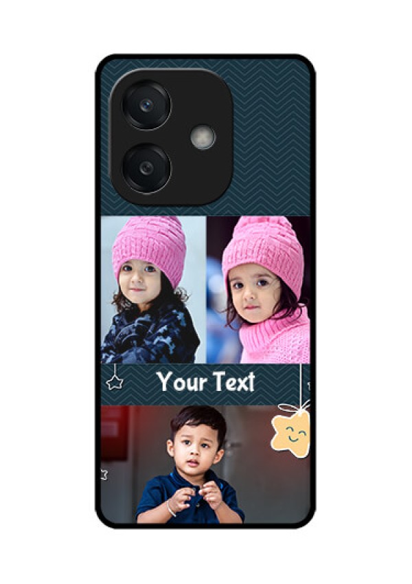 Oppo A3 5G Custom Glass Phone CaseHanging Stars Design