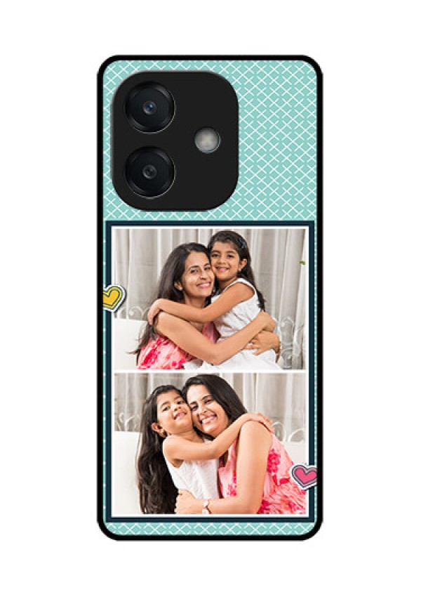 Oppo A3 5G Custom Glass Phone Case2 Image Holder With Pattern Design