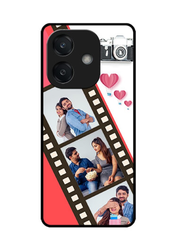 Oppo A3 5G Custom Glass Phone Case3 Image Holder With Film Reel