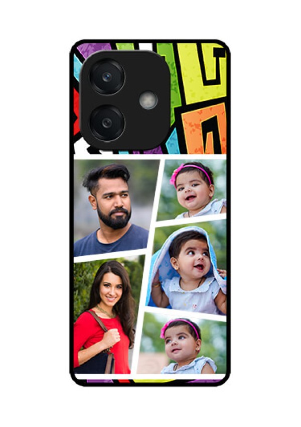 Oppo A3 5G Custom Glass Phone CaseGraffiti Pattern Design