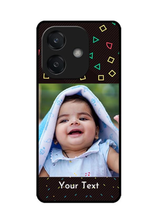 Oppo A3 5G Custom Glass Phone CaseWith Confetti Birthday Design
