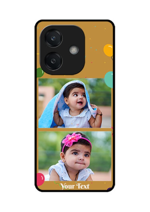 Oppo A3 5G Custom Glass Phone CaseImage Holder With Birthday Celebrations Design