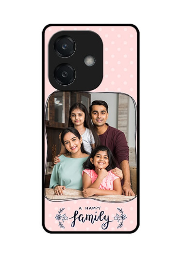 Oppo A3 5G Custom Glass Phone CaseFamily With Dots Design