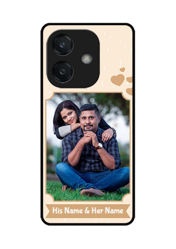 Oppo A3 5G Custom Glass Phone CaseWith Confetti Love Design