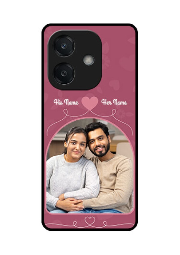 Oppo A3 5G Custom Glass Phone CaseLove Floral Design