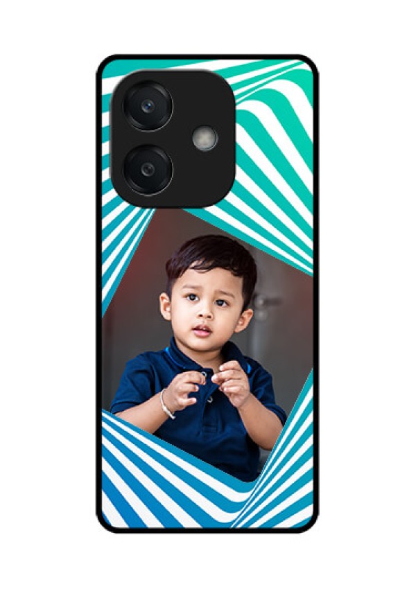 Oppo A3 5G Custom Glass Phone CaseAbstract Spiral Design