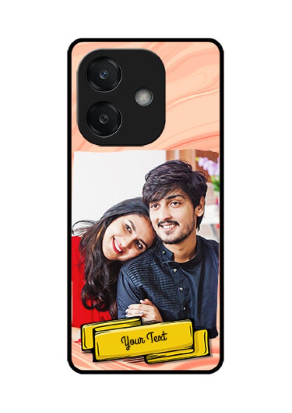 Oppo A3 5G Custom Glass Phone CaseMarble Texture Design