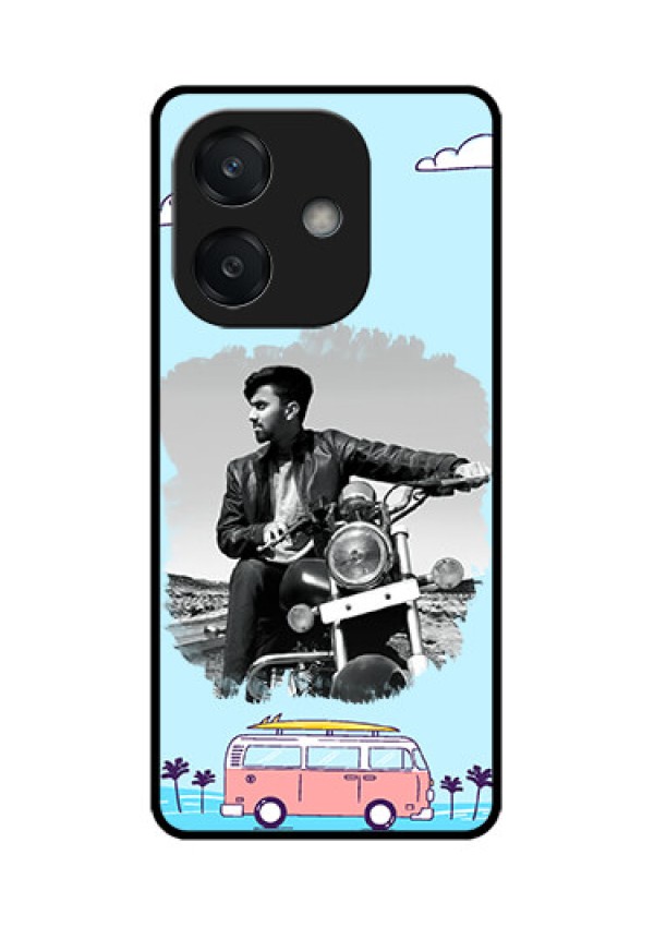 Oppo A3 5G Custom Glass Phone CaseTravel and Adventure Design