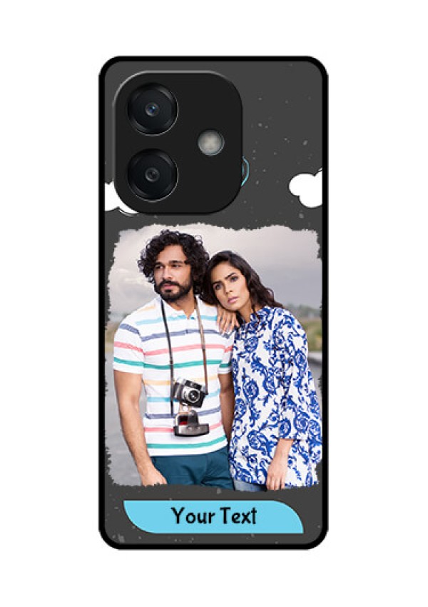 Oppo A3 5G Custom Glass Phone CaseSplashes With Love Doodles Design