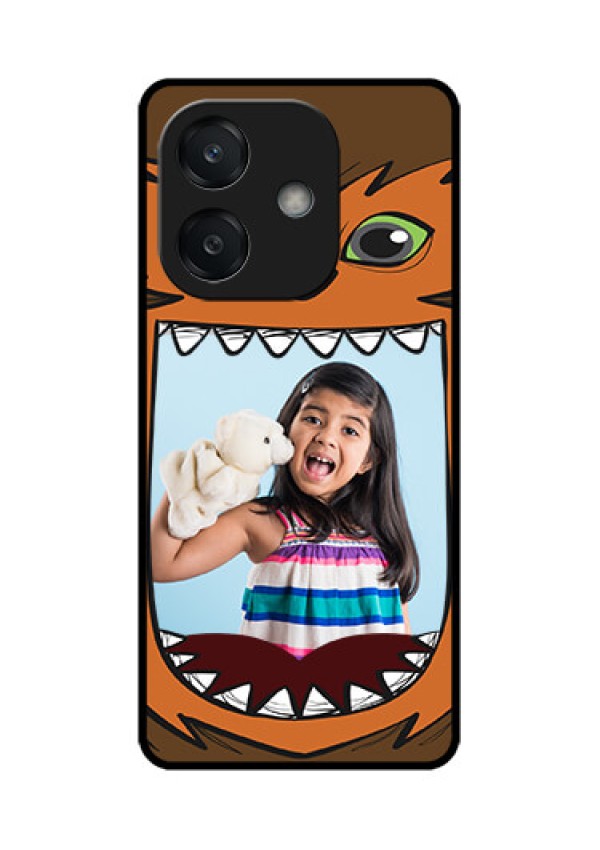 Oppo A3 5G Custom Glass Phone CaseOwl Monster Back Case Design