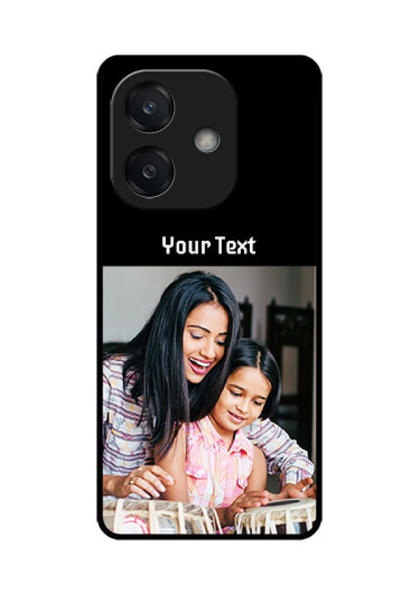 Oppo A3 5G Custom Glass Phone CasePhoto With Name Design