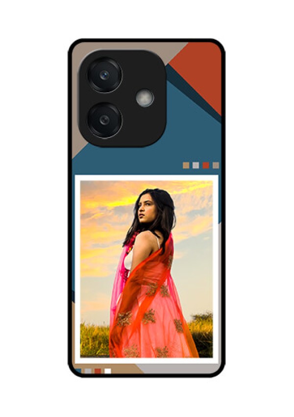Oppo A3 5G Custom Glass Phone CaseRetro Color Pallet Design