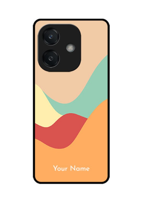 Oppo A3 5G Custom Glass Phone CaseOcean Waves Multi - Colour Design