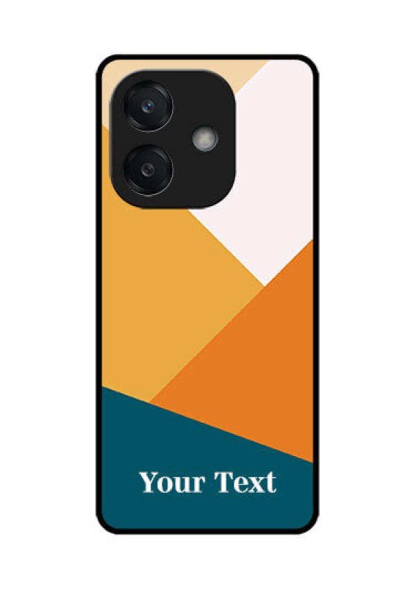 Oppo A3 5G Custom Glass Phone CaseStacked Multi - Colour Design