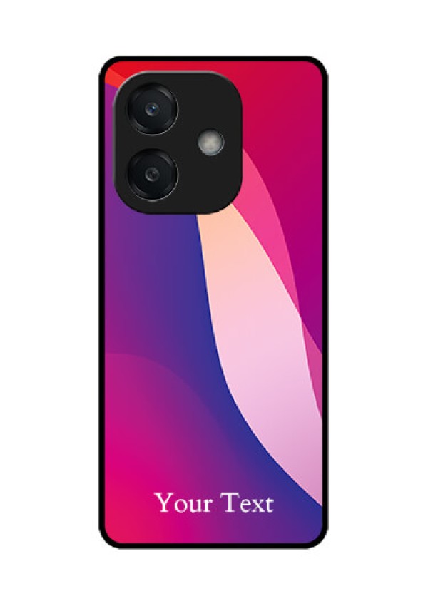 Oppo A3 5G Custom Glass Phone CaseDigital Abstract Overlap Design