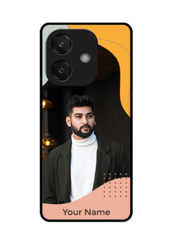 Oppo A3 5G Custom Glass Phone CaseTri - Coloured Overlay Design