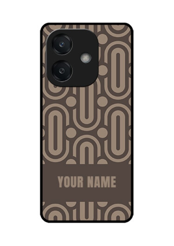 Oppo A3 5G Custom Glass Phone CaseCaptivating Zero Pattern Design