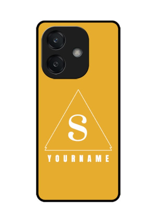 Oppo A3 5G Custom Glass Phone CaseSimple Triangle Design
