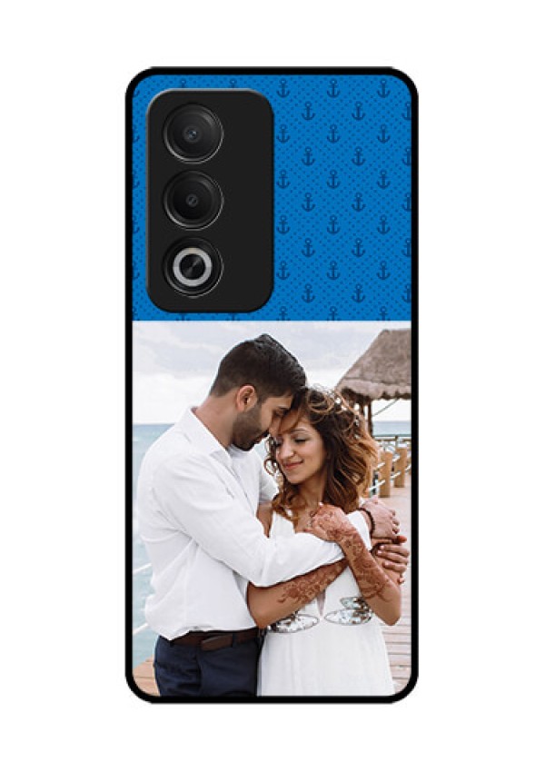 Oppo A3 Pro 5G Custom Glass Phone CaseBlue Anchors Design