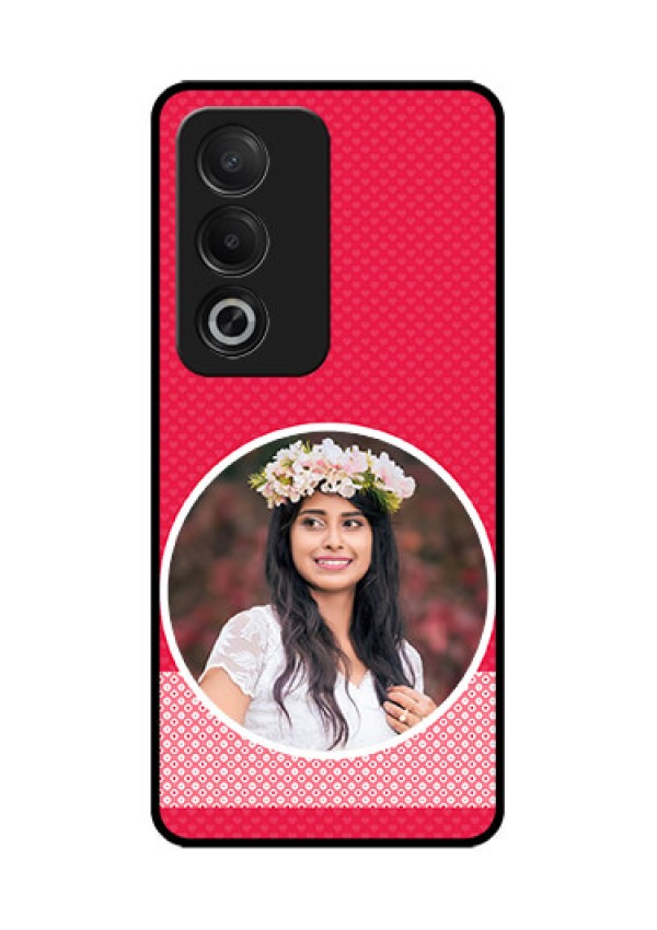 Oppo A3 Pro 5G Custom Glass Phone CasePink Color Pattern Design