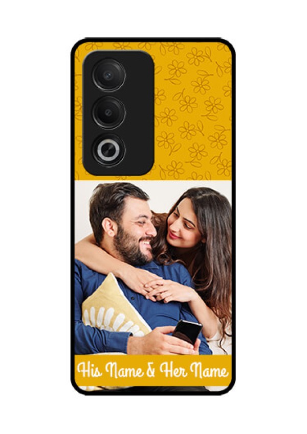 Oppo A3 Pro 5G Custom Glass Phone CaseYellow Floral Design