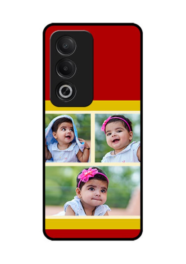 Oppo A3 Pro 5G Custom Glass Phone CaseMultiple Pic Upload Design