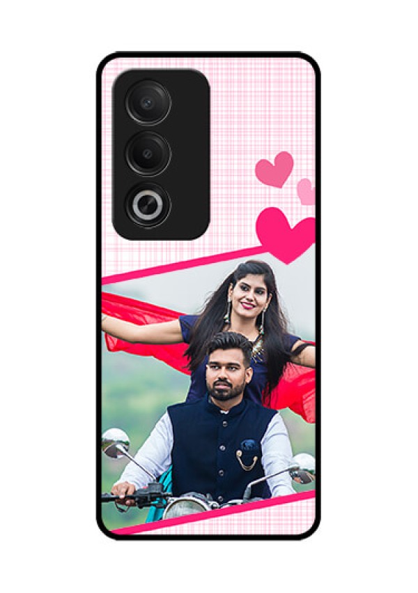 Oppo A3 Pro 5G Custom Glass Phone CaseLove Shape Heart Design